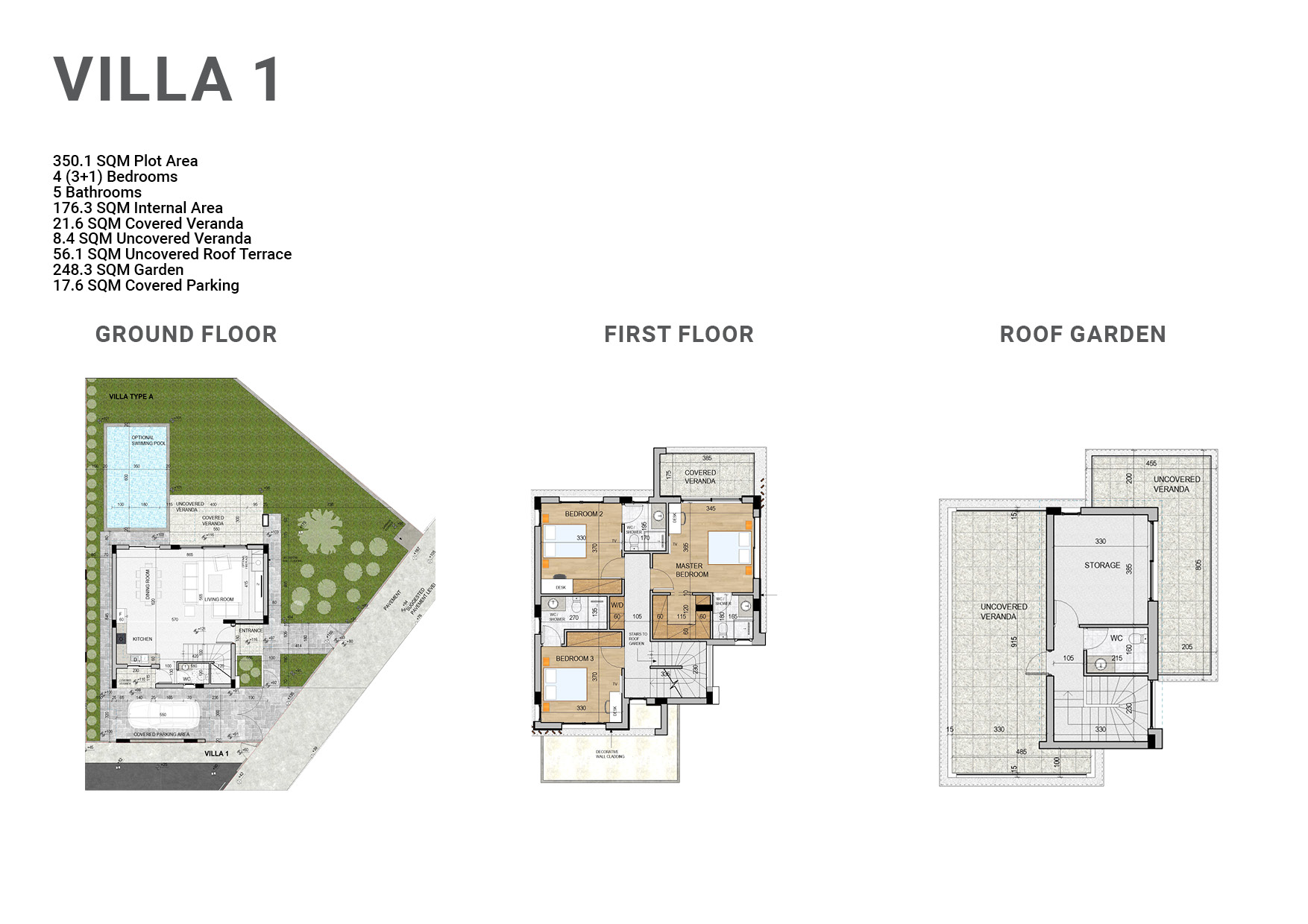 villa 1 floor plan